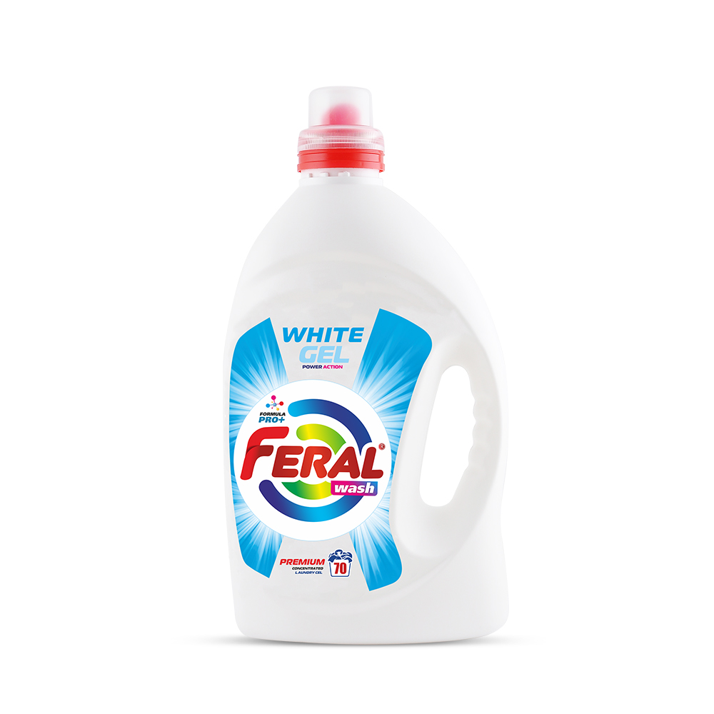 Гель для прання білих речей концентрований Feral White, 3500мл